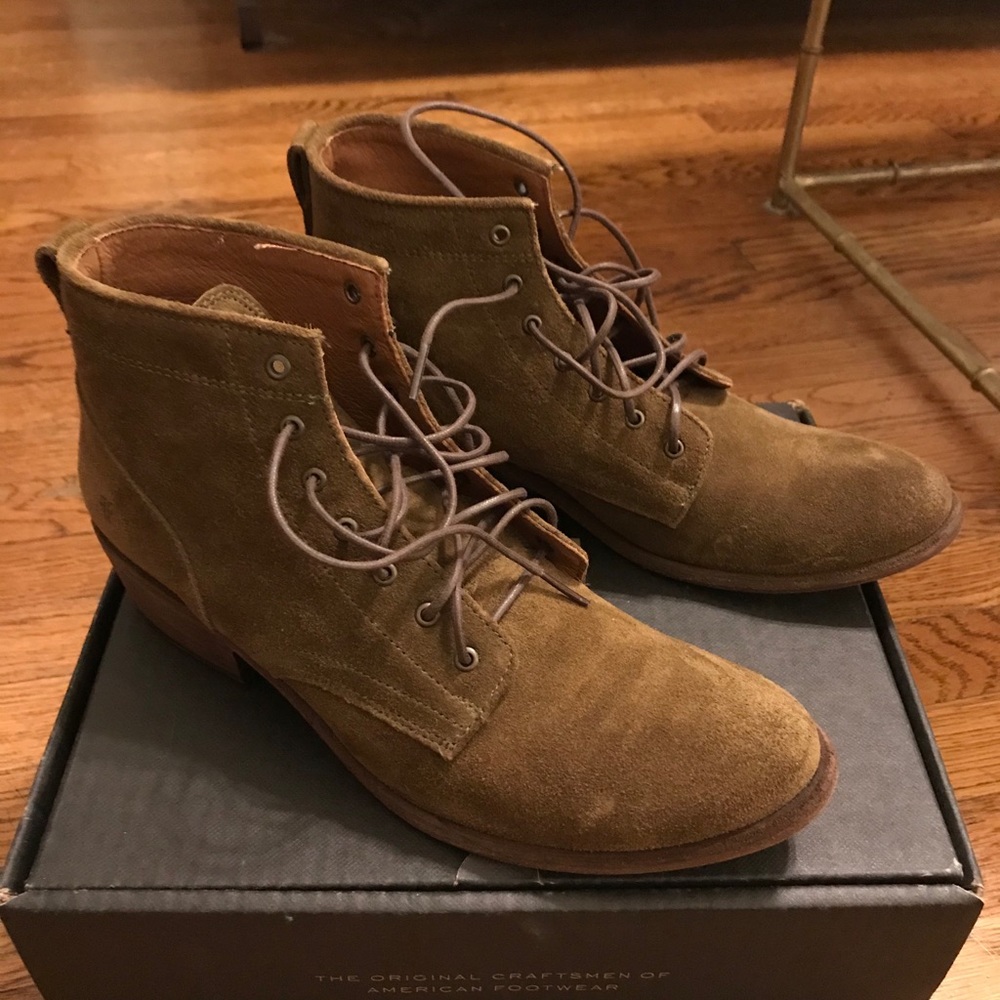 Frye boots.